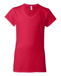 Gildan 64V00L - V-Neck T-shirt Junior Fit for Women