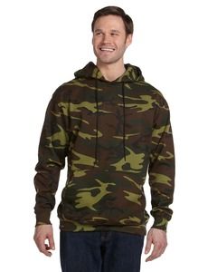Code Five 3969 - Camouflage Pullover Hooded Sweatshirt Green Woodland