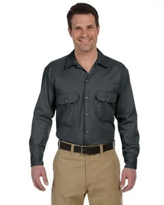 Dickies 574 - Men's 5.25 oz. Long-Sleeve Work Shirt Charcoal