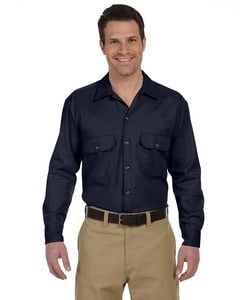 Dickies 574 - Men's 5.25 oz. Long-Sleeve Work Shirt Dark Navy