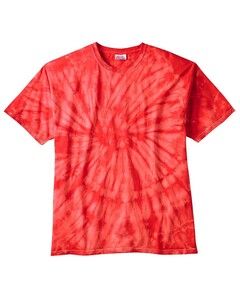 Tie-Dye CD100 - 5.4 oz., 100% Cotton Tie-Dyed T-Shirt Spider Red