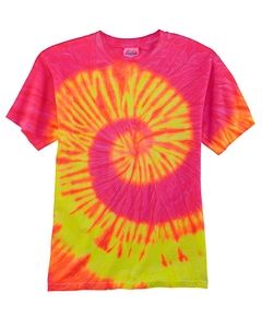 Tie-Dye CD100 - 5.4 oz., 100% Cotton Tie-Dyed T-Shirt Fluorcent Swirl