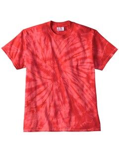 Tie-Dye CD100Y - Youth 5.4 oz., 100% Cotton Tie-Dyed T-Shirt Spider Red