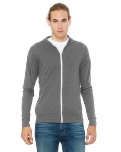 Bella B3939 - Unisex Triblend Light Hoodie Grey Triblend