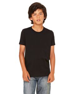 Bella+Canvas 3001Y - Youth Jersey Short-Sleeve T-Shirt Black