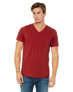 Bella+Canvas 3005 - Unisex Jersey Short-Sleeve V-Neck T-Shirt Canvas Red