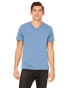 Bella+Canvas 3005 - Unisex Jersey Short-Sleeve V-Neck T-Shirt Steel Blue