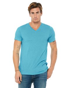 Bella+Canvas 3415C - Unisex Triblend Short-Sleeve V-Neck T-Shirt Aqua Triblend