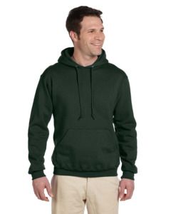 Jerzees 4997 - 9.5 oz., 50/50 Super Sweats® NuBlend® Fleece Pullover Hood  Forest Green