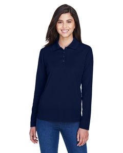 Ash City Core 365 78192 - Pinnacle Core 365™ Ladies' Performance Long Sleeve Pique Polos Classic Navy