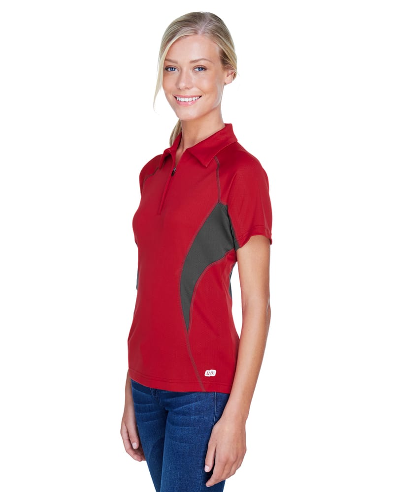 Ash City North End 78657 - SERAC LADIES' UTK cool.logikTM PERFORMANCE ZIPPERED POLO