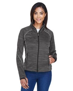 Ash City North End 78697 - Flux Ladies' Melange Bonded Fleece Jackets Carbon