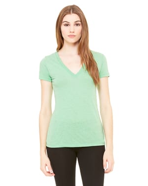 Bella+Canvas 8435 - Ladies Triblend Short-Sleeve Deep V-Neck T-Shirt