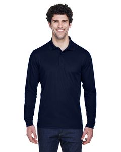 Ash City Core 365 88192 - Pinnacle Core 365™ Men's Performance Long Sleeve Pique Polos Classic Navy