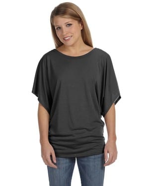 Bella+Canvas 8821 - Ladies Flowy Draped Sleeve Dolman T-Shirt