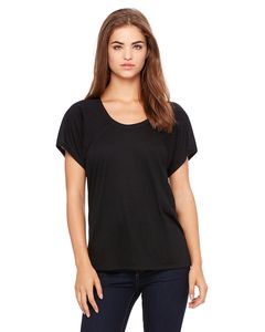 Bella+Canvas B8801 - Ladies Flowy Raglan T-Shirt Black