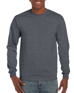 Gildan G240 - Ultra Cotton® 6 oz. Long-Sleeve T-Shirt (2400) Dark Heather