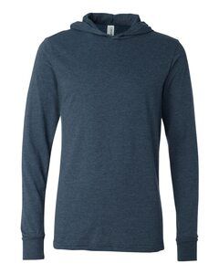 Bella+Canvas B3512 - Unisex Jersey L/S Hoody Heather Navy