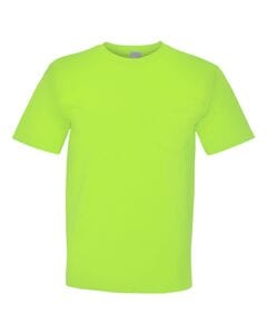 Bayside 5070 - USA-Made Short Sleeve T-Shirt With a Pocket Lime Green