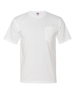 Bayside 5070 - USA-Made Short Sleeve T-Shirt With a Pocket White