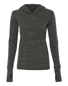 All Sport W3101 - Ladies Triblend Long Sleeve Hooded Pullover