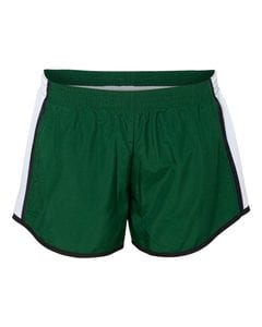 Augusta Sportswear 1265 - Ladies Pulse Short Dark Green/ White/ Black