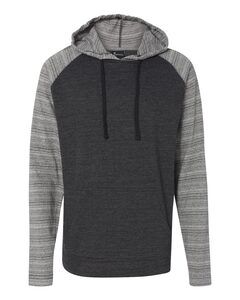 Burnside B8127 - Yarn-Dyed Raglan Pullover Charcoal