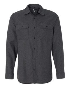Burnside B8200 - Solid Long Sleeve Flannel Shirt Charcoal