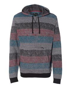 Burnside B8603 - Printed Striped Fleece Sweatshirt