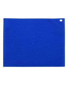 Carmel Towel Company C1518GH - Velour Hemmed Towel with Corner Grommet & Hook Royal blue