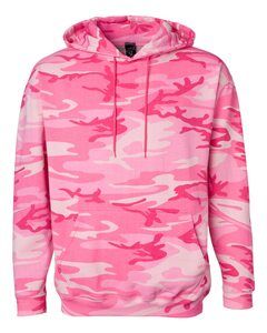 Code V 3969 - Camouflage Pullover Hooded Sweatshirt Pink Woodland