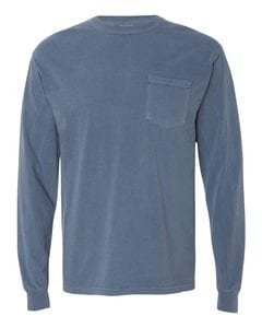Comfort Colors 4410 - Long Sleeve Pocket T-Shirt Blue Jean