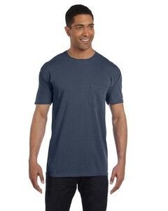 Comfort Colors 6030 - Garment Dyed Short Sleeve Shirt with a Pocket Blue Jean