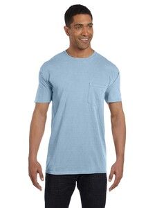 Comfort Colors 6030 - Garment Dyed Short Sleeve Shirt with a Pocket Ice Blue