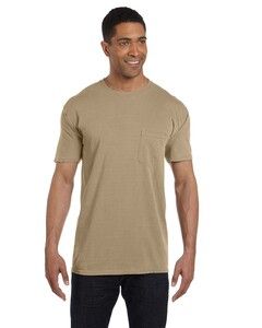 Comfort Colors 6030 - Garment Dyed Short Sleeve Shirt with a Pocket Khaki