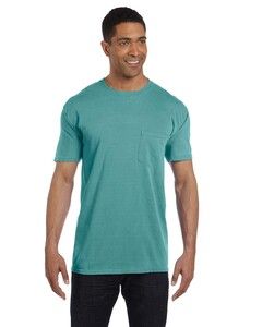 Comfort Colors 6030 - Garment Dyed Short Sleeve Shirt with a Pocket Seafoam