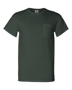 Fruit of the Loom 3930PR - Heavy Cotton HD™ T-Shirt with a Left Chest Pocket Forest Green