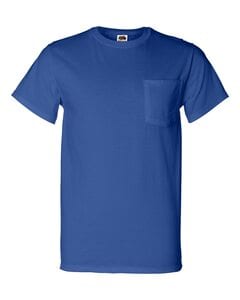 Fruit of the Loom 3930PR - Heavy Cotton HD™ T-Shirt with a Left Chest Pocket Royal blue