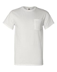 Fruit of the Loom 3930PR - Heavy Cotton HD™ T-Shirt with a Left Chest Pocket White