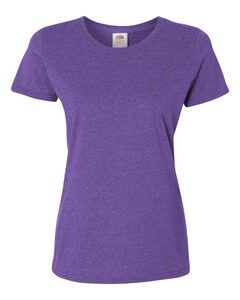 Fruit of the Loom L3930R - Ladies' Heavy Cotton HD™ Short Sleeve T-Shirt Retro Heather Purple
