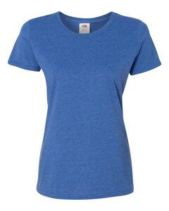 Fruit of the Loom L3930R - Ladies' Heavy Cotton HD™ Short Sleeve T-Shirt Retro Heather Royal