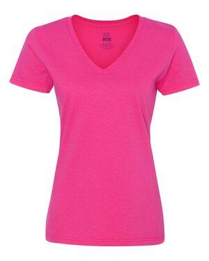 Fruit of the Loom L39VR - Ladies Heavy Cotton HD™ V-Neck T-Shirt