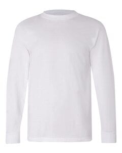 Bayside 6100 - USA-Made Long Sleeve T-Shirt White