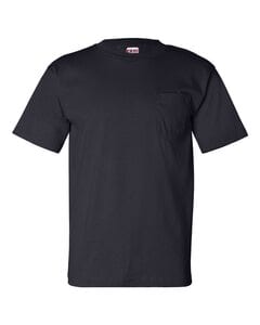 Bayside 7100 - USA-Made Short Sleeve T-Shirt with a Pocket Navy