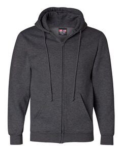 Bayside 900 - USA-Made Full-Zip Hooded Sweatshirt Charcoal Heather