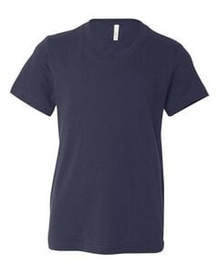 Bella+Canvas 3001Y - Youth Short Sleeve Crewneck Jersey T-Shirt Navy