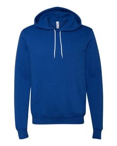 Bella+Canvas 3719 - Unisex Poly/Cotton Hooded Pullover Sweatshirt True Royal