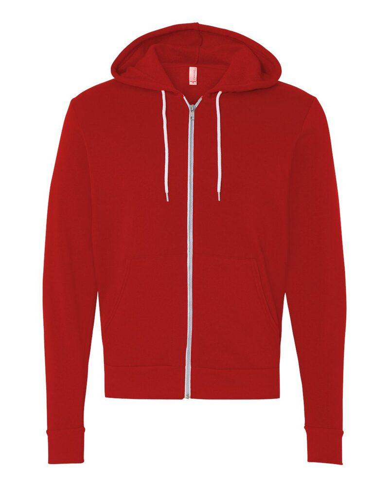 Bella+Canvas 3739 - Unisex Full-Zip Hooded Sweatshirt