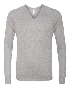 Bella+Canvas 3985 - Unisex Pullover Raglan V-Neck Lightweight Sweater