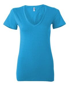 Bella+Canvas 6035 - Deep V-Neck Jersey T-Shirt Neon Blue